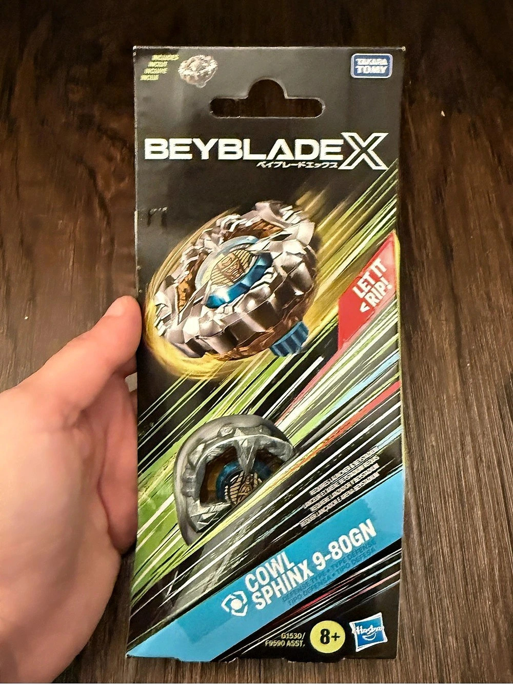 Brand New Hasbro Beyblade X Cowl Sphinx 9-80GN Defense Type Spinning Top (8+)